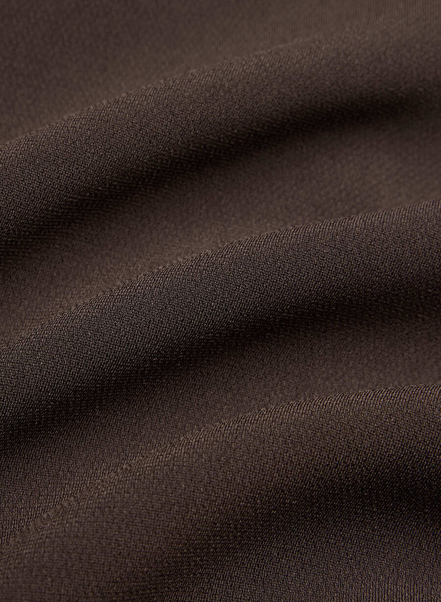 giacca brynn - sway crepe rich mocha brown