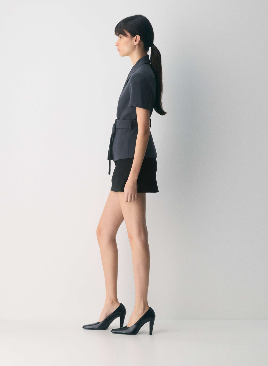 giacca brynn - sway crepe dark navy