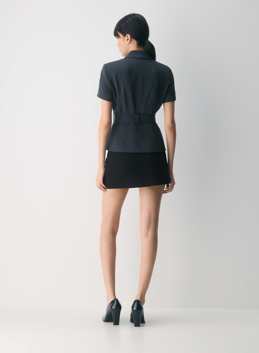 giacca brynn - sway crepe dark navy