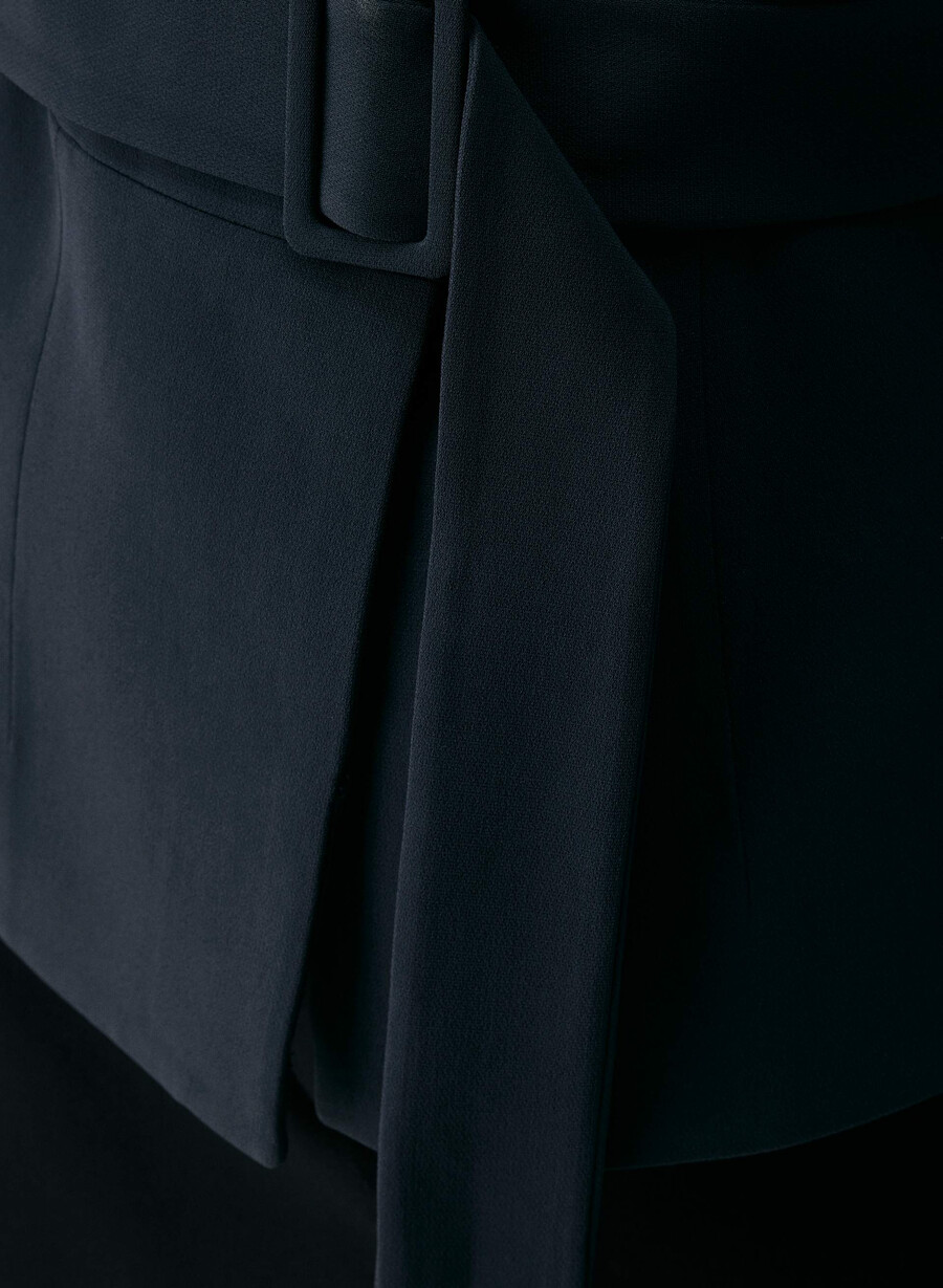 giacca brynn - sway crepe dark navy