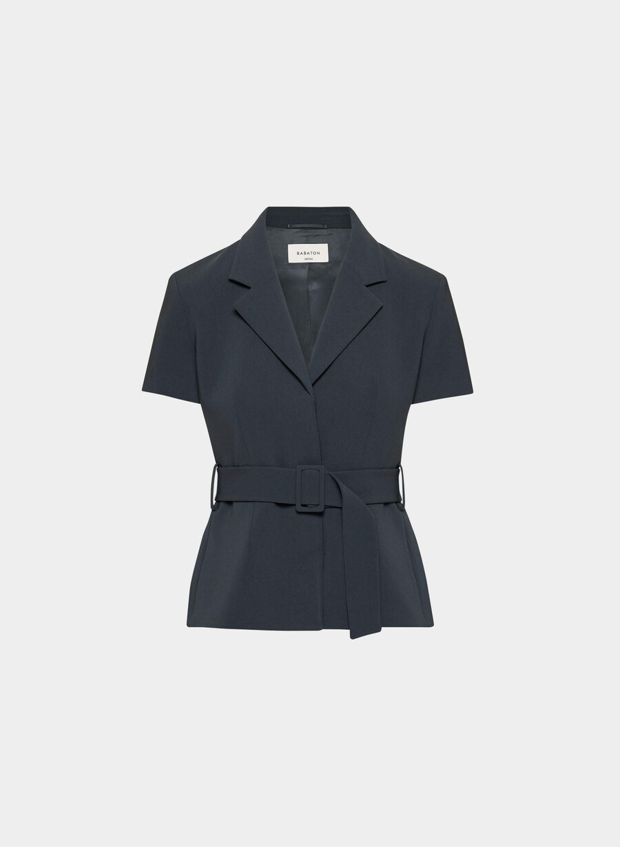 giacca brynn - sway crepe dark navy