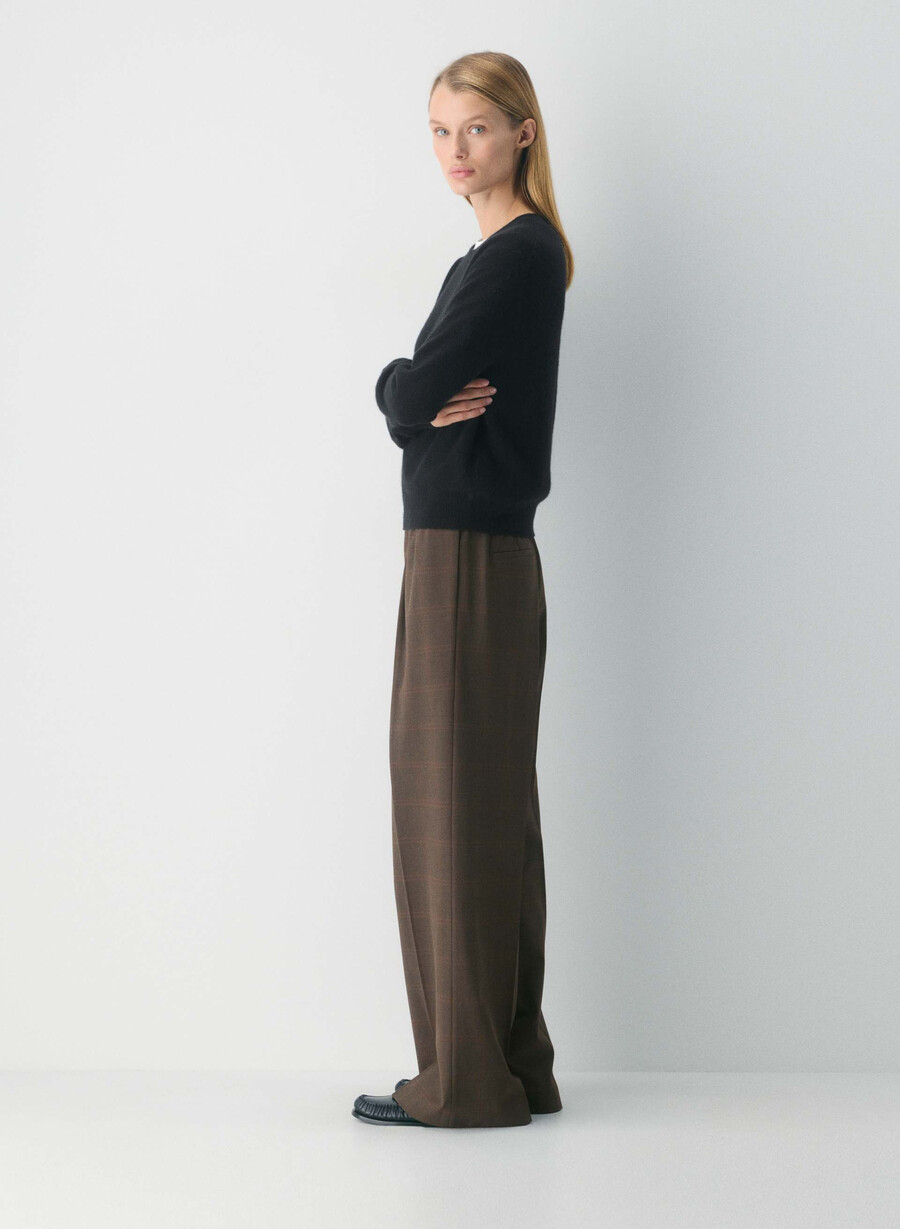 pantaloni partner - ressential light lmbrt chk r mc brblk