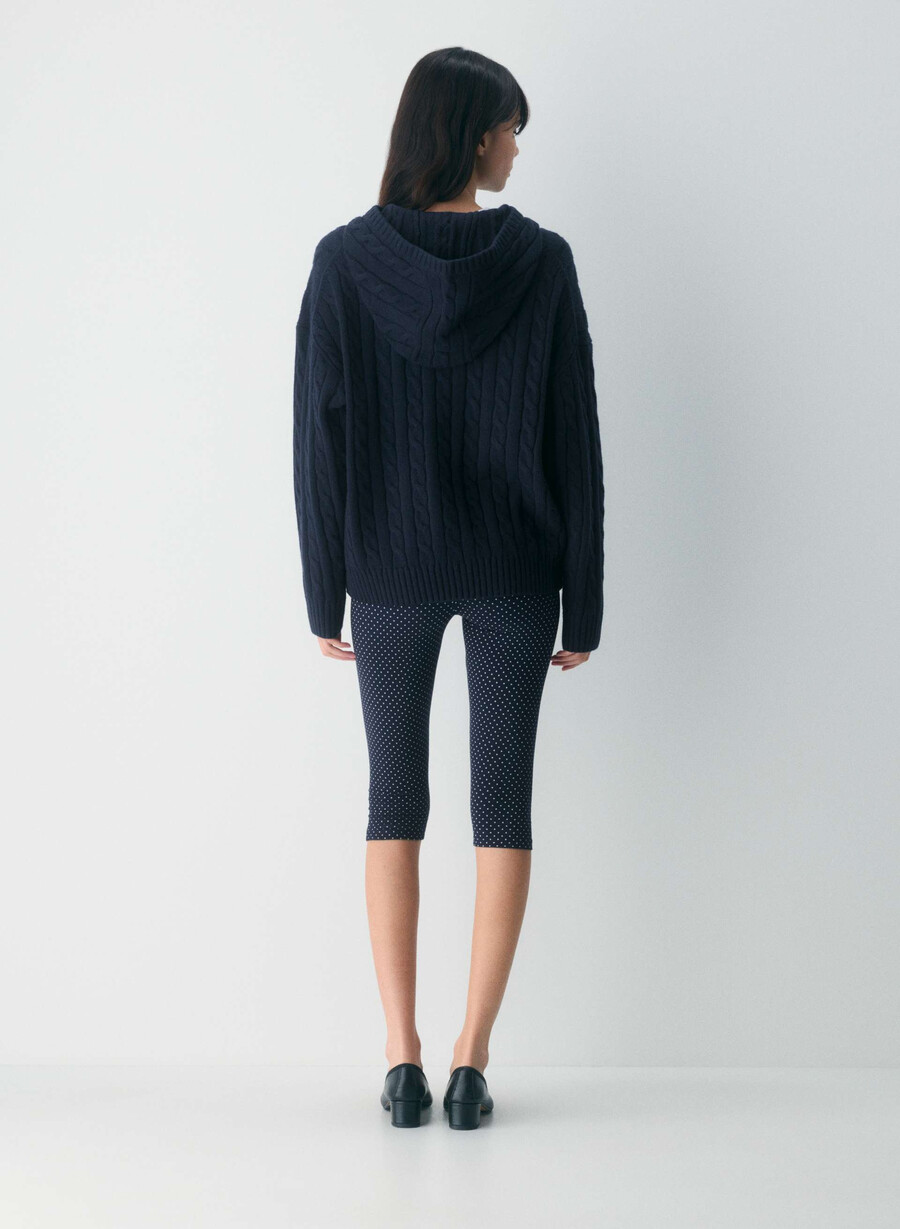 felpa con cappuccio e zip octavia hip admiral