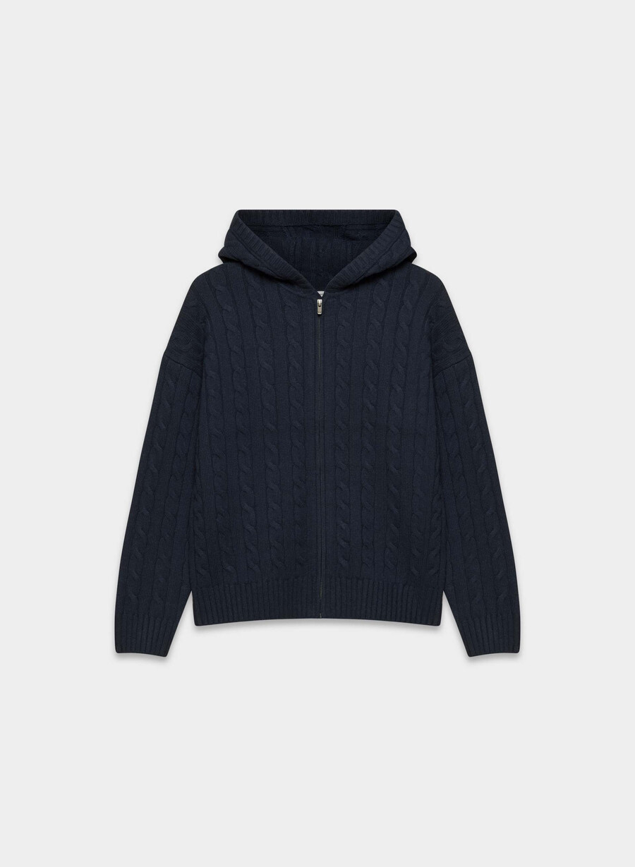 felpa con cappuccio e zip octavia hip admiral