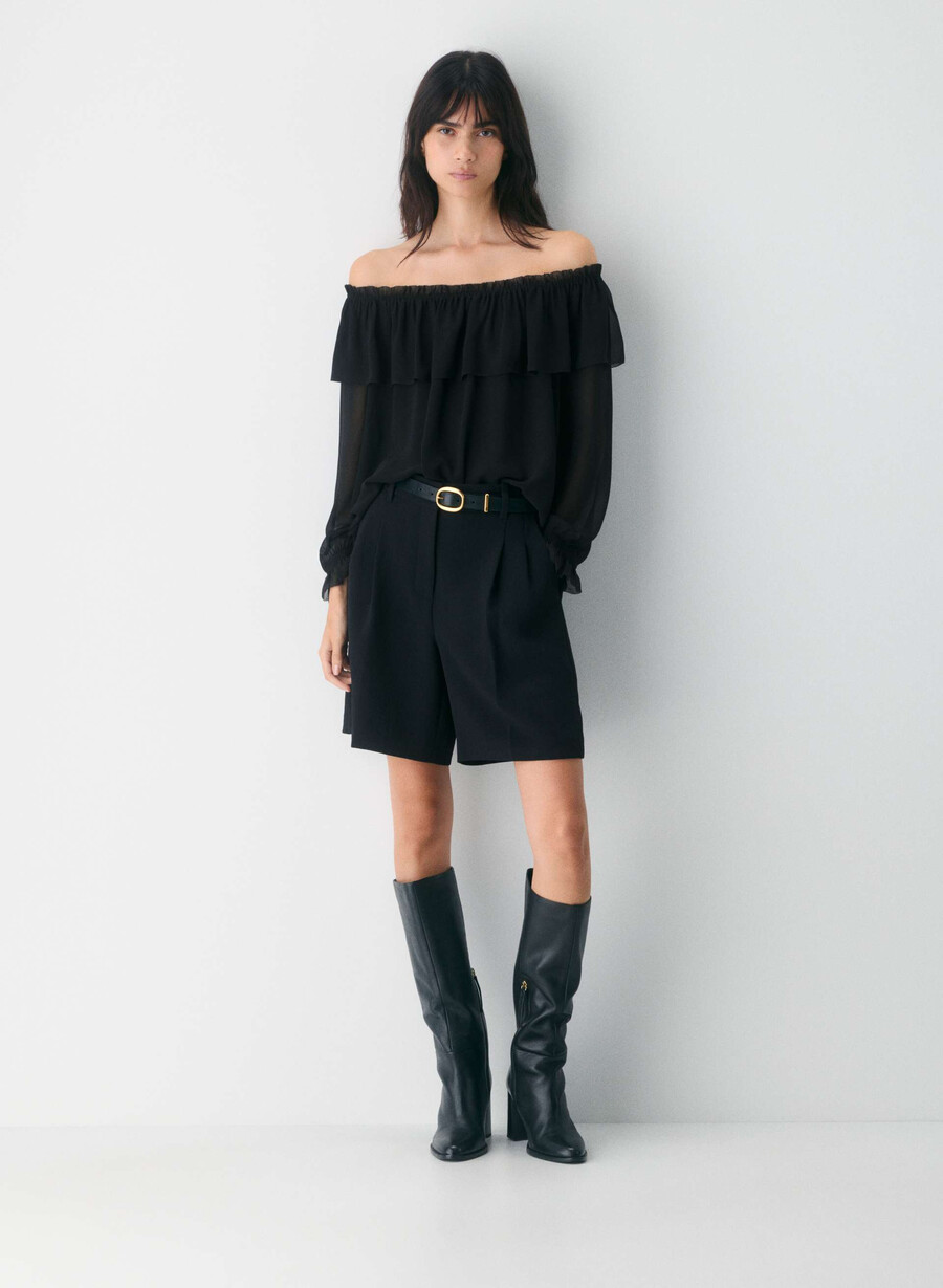 bianca top nero