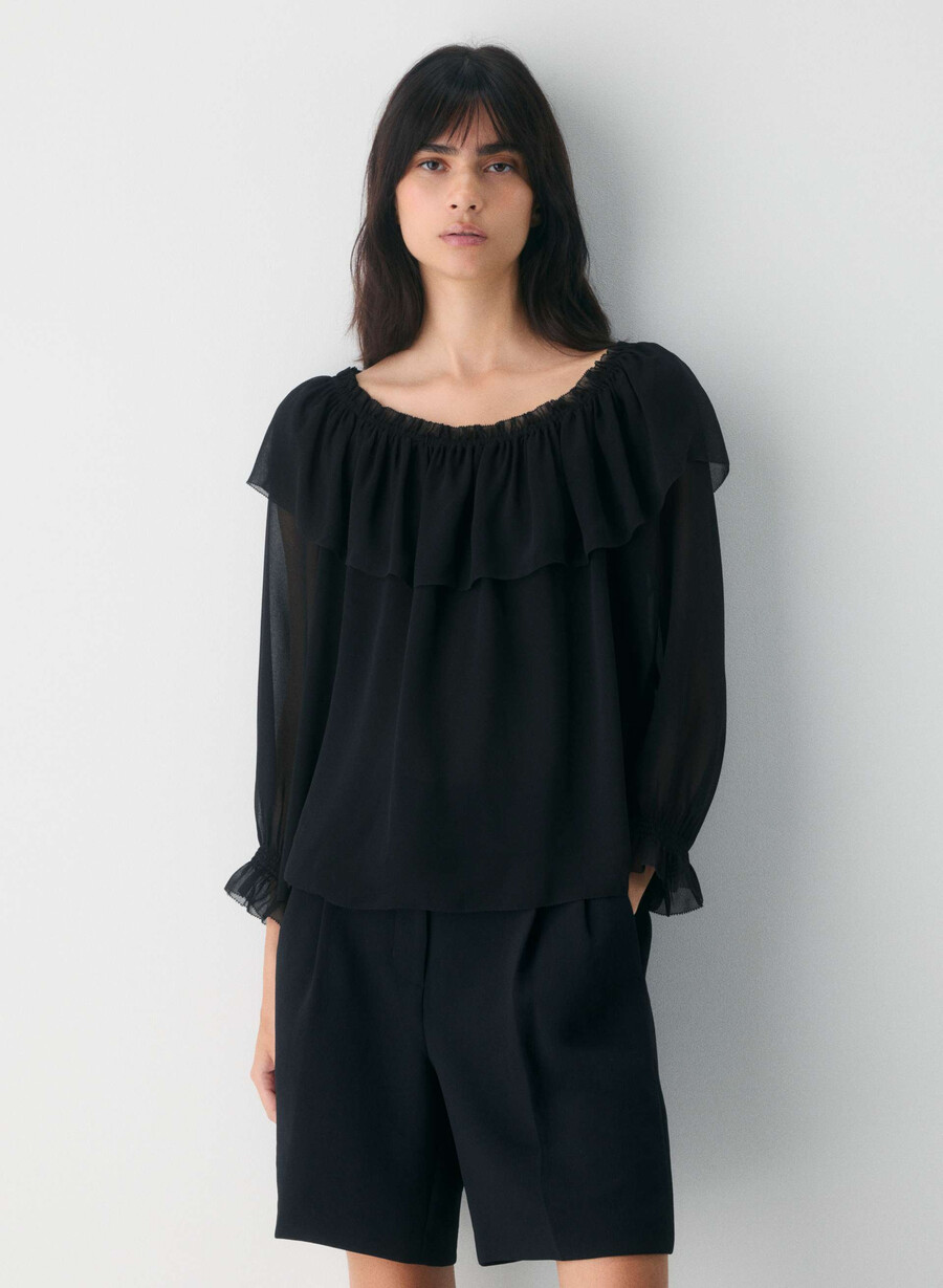 bianca top nero