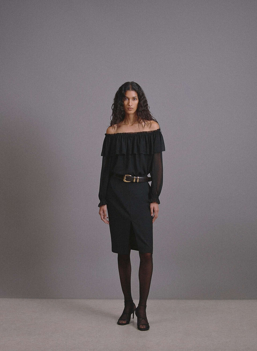 bianca top nero