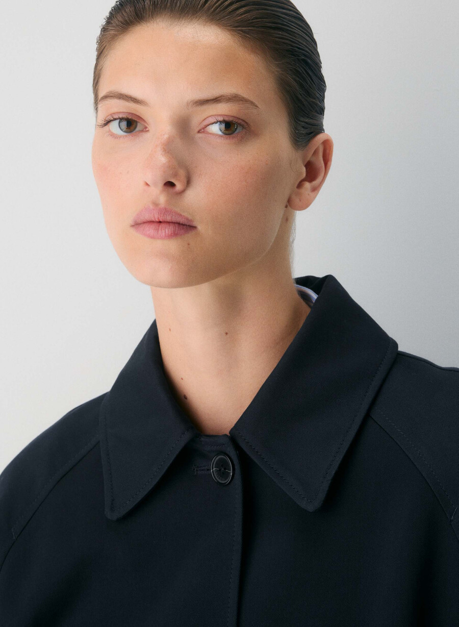 il trench regent - rich twill dark navy