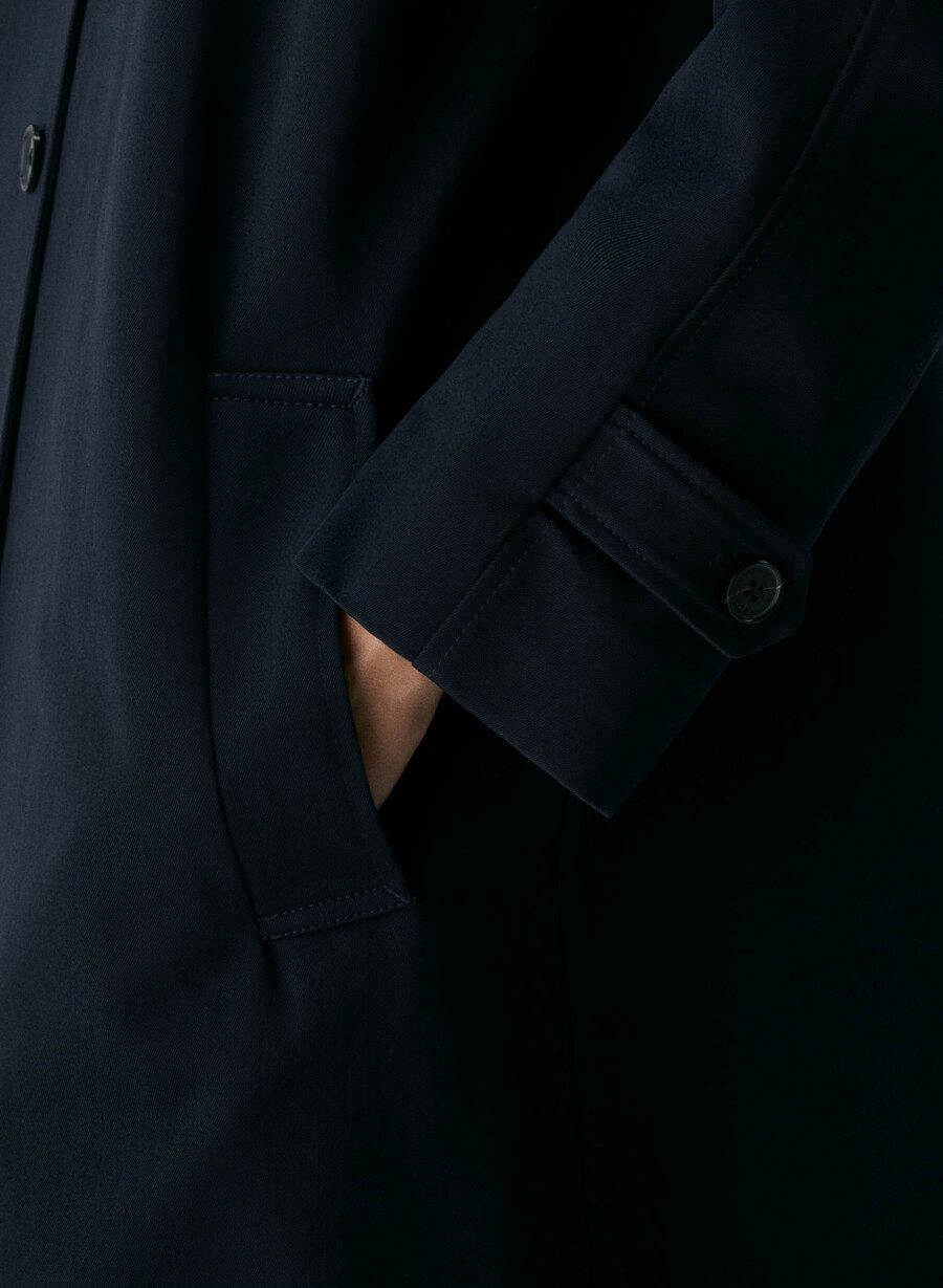il trench regent - rich twill dark navy