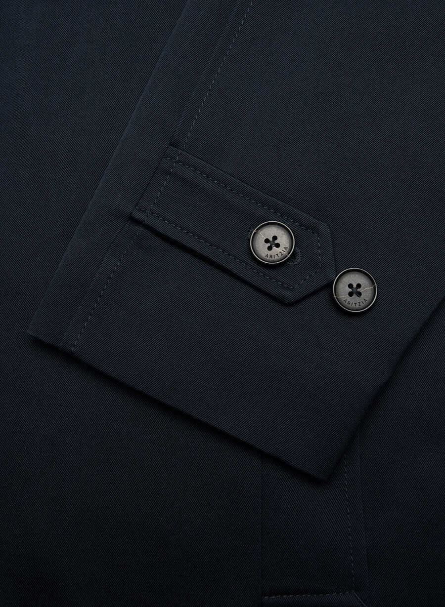 il trench regent - rich twill dark navy