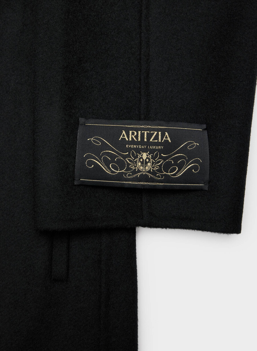 cappotto double-face mezzanine - luxe rewool nero