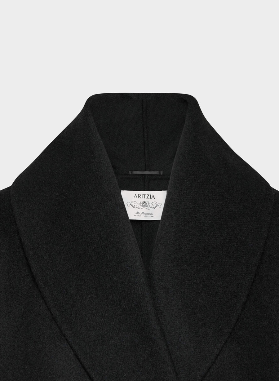 cappotto double-face mezzanine - luxe rewool nero