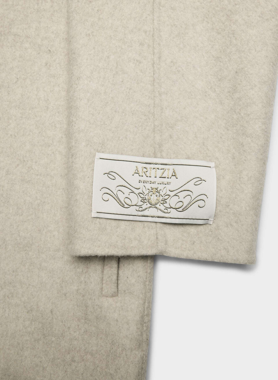 cappotto double-face mezzanine - luxe rewool heather matte pearl