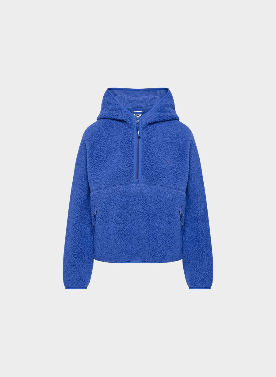 felpa con cappuccio e zip a 12 pollici polartec thermal pro jazz blue