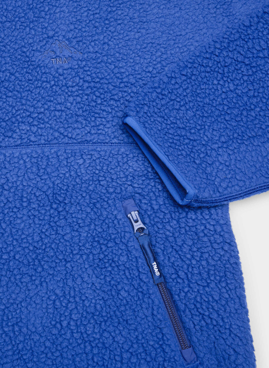 felpa con cappuccio e zip a 12 pollici polartec thermal pro jazz blue