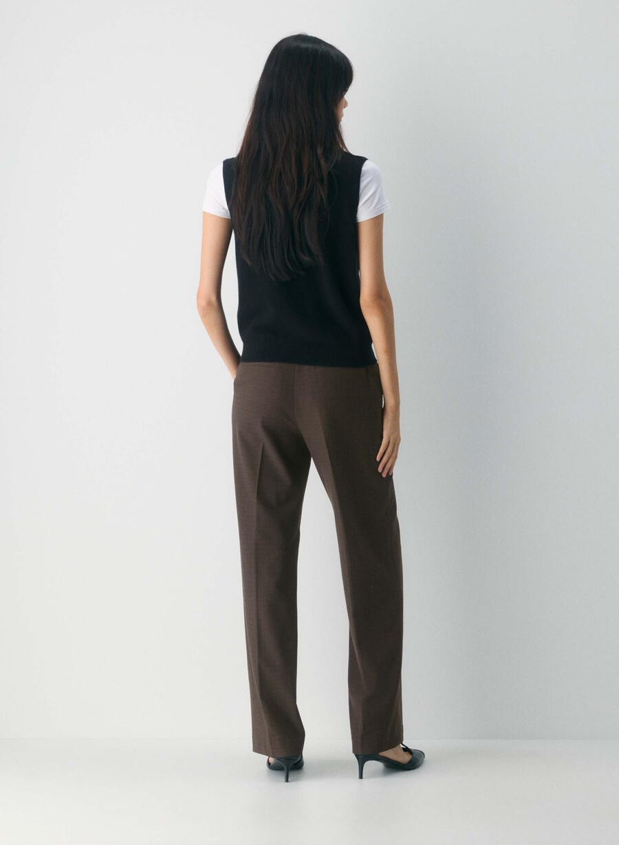 the limitless pant - twill sanford chk rm brblk