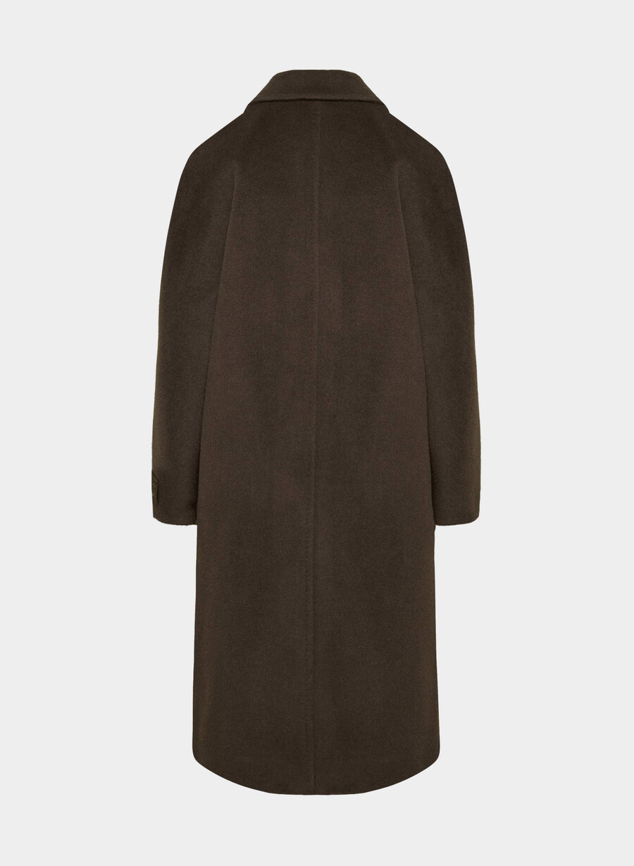 cappotto the slouch - lana recamel cedro bruciato
