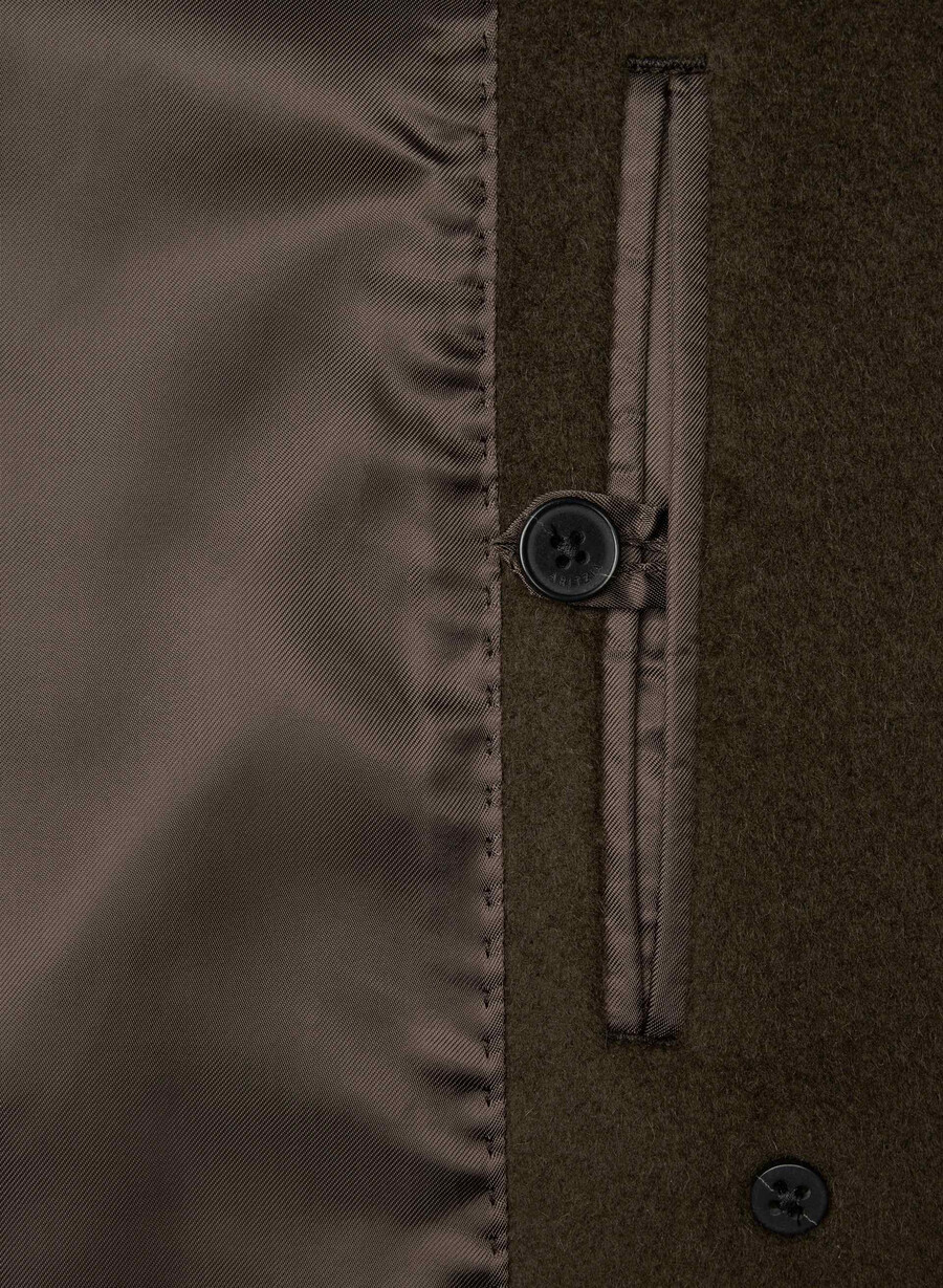 cappotto the slouch - lana recamel cedro bruciato