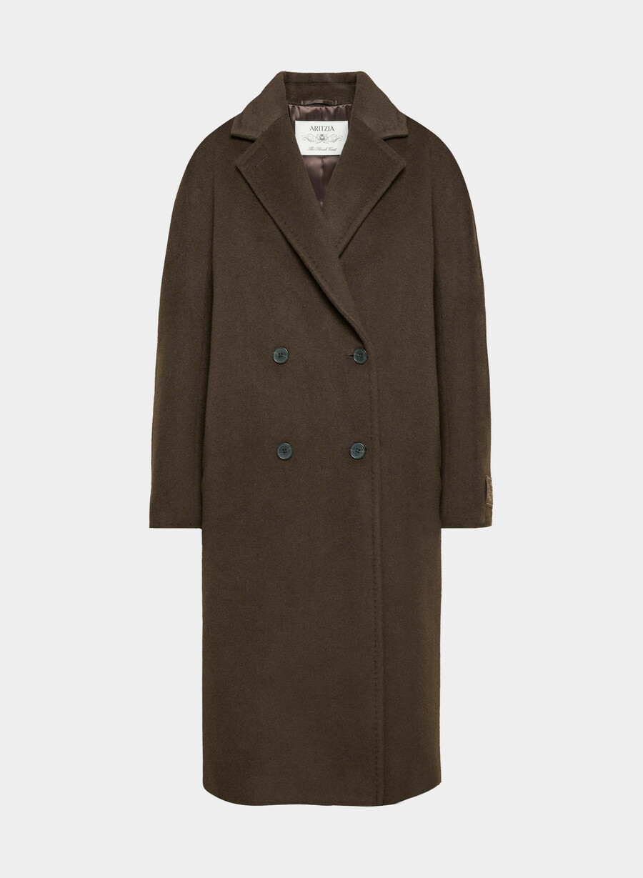 cappotto the slouch - lana recamel cedro bruciato