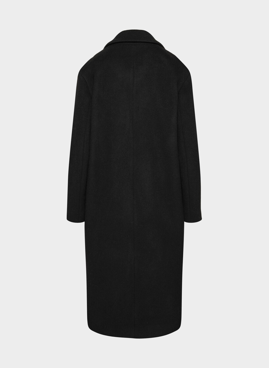 the only coat - morbido cashmere lana nero