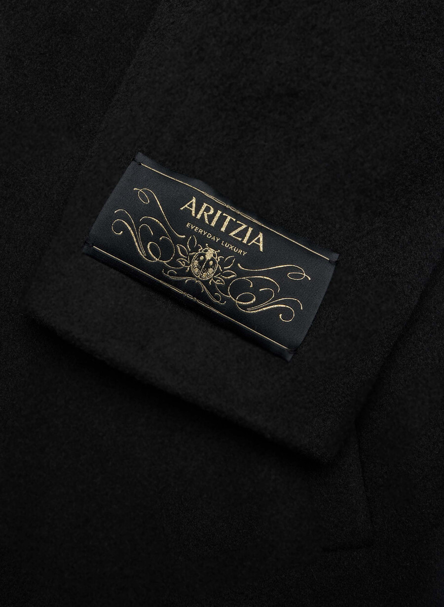 the only coat - morbido cashmere lana nero