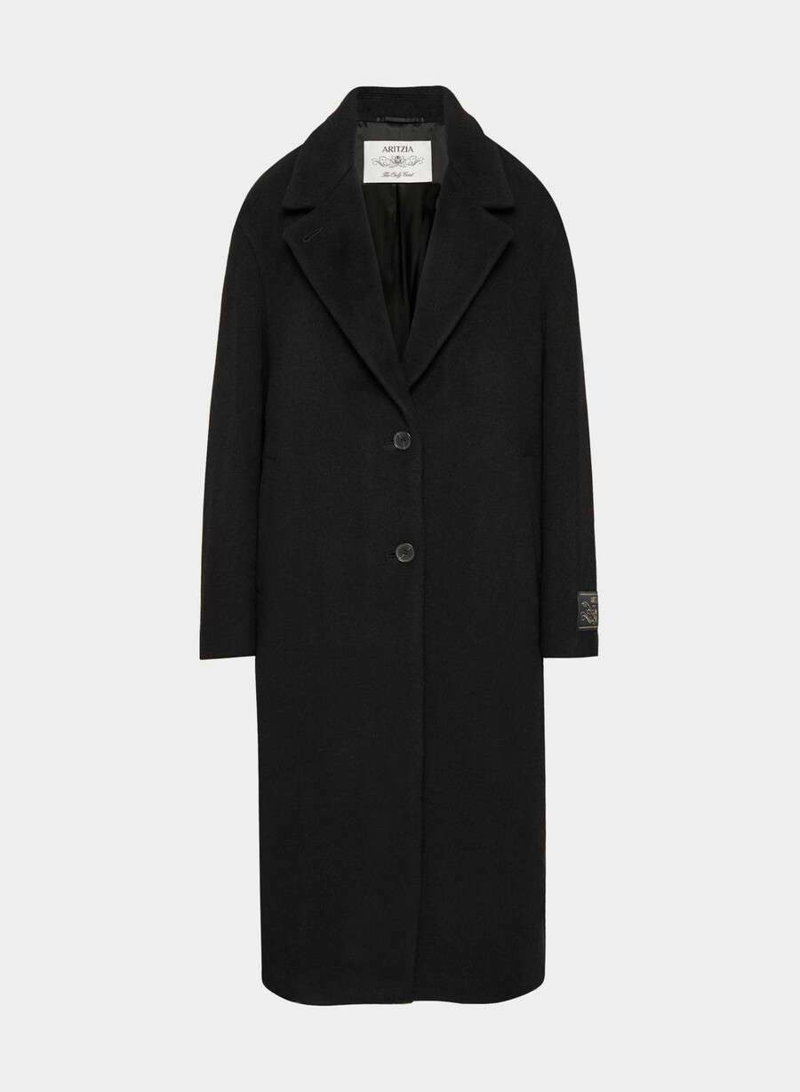 the only coat - morbido cashmere lana nero