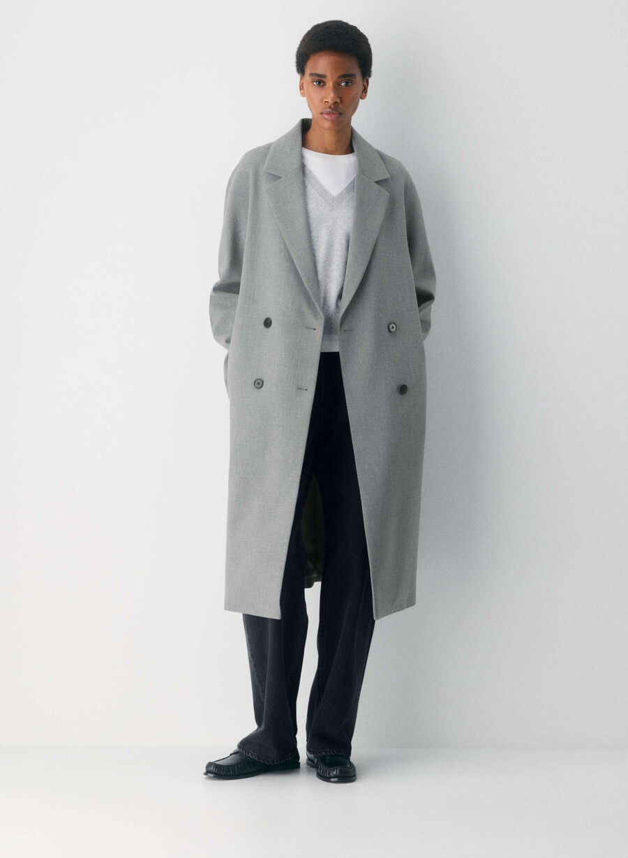 cappotto the slouch - ressential heather dark grey