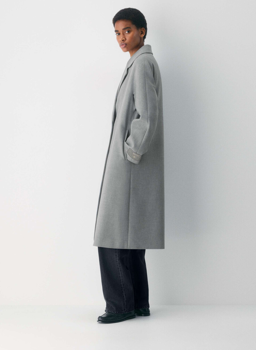 cappotto the slouch - ressential heather dark grey