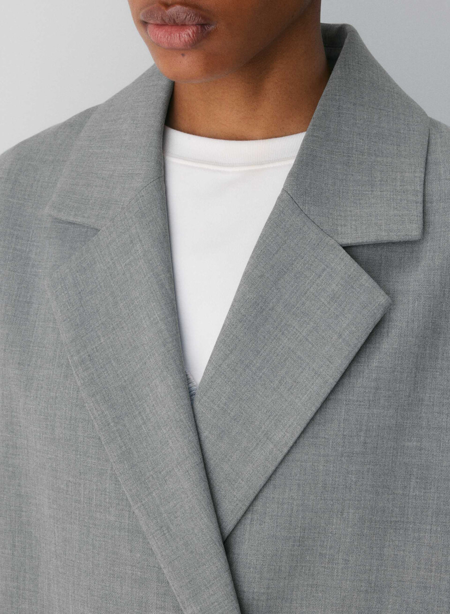 cappotto the slouch - ressential heather dark grey