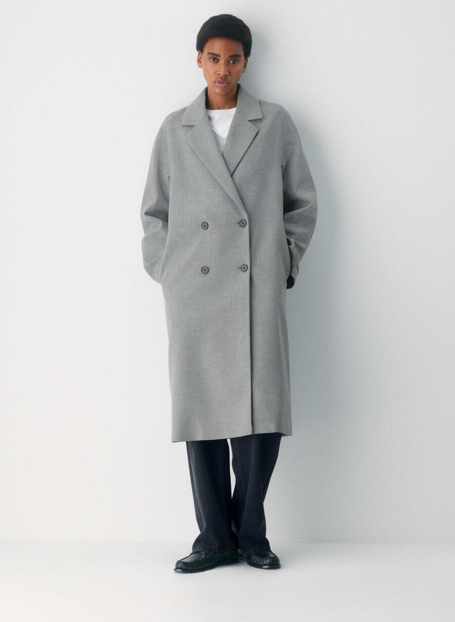 cappotto the slouch - ressential heather dark grey
