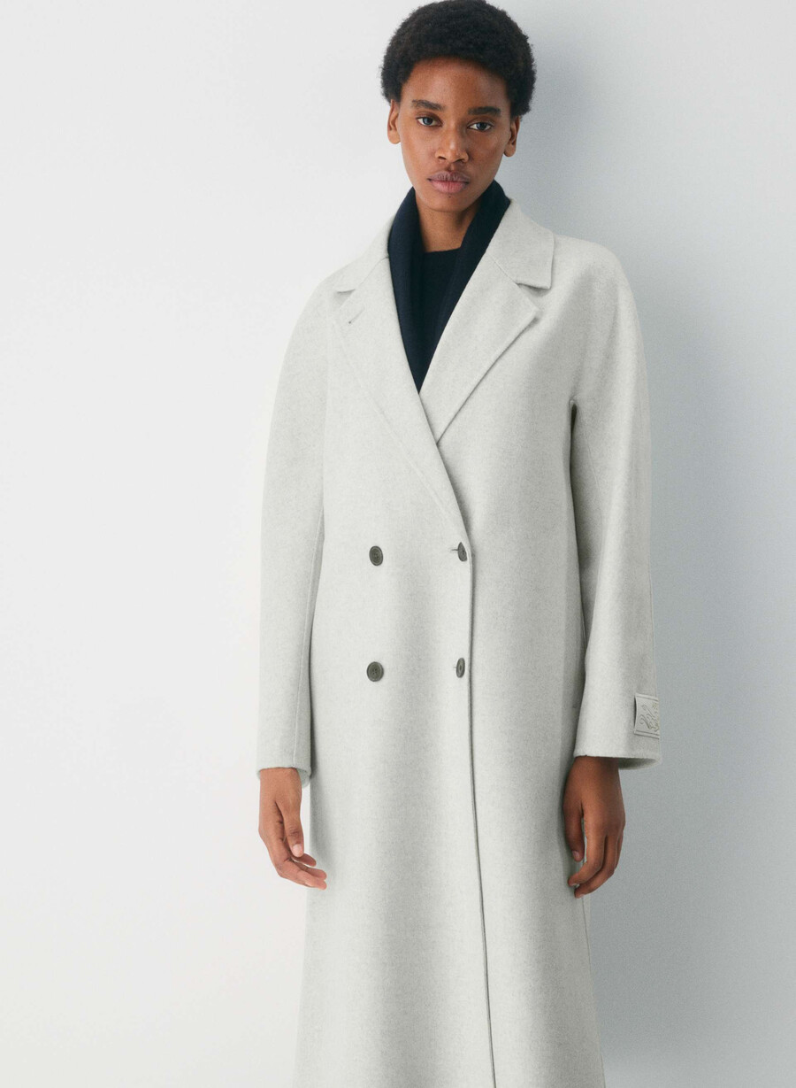 cappotto double-face the slouch - luxe rewool heather carrara grey