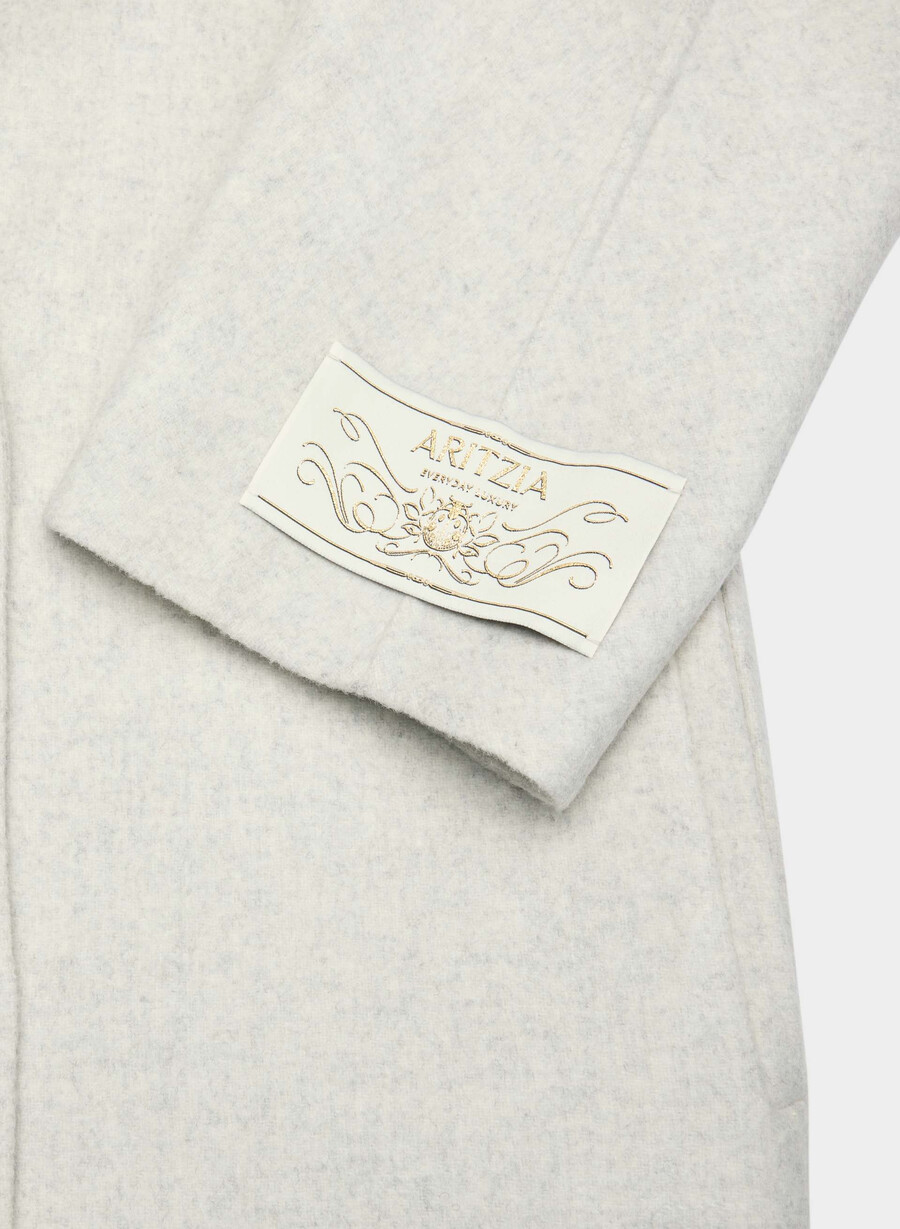 cappotto double-face the slouch - luxe rewool heather carrara grey