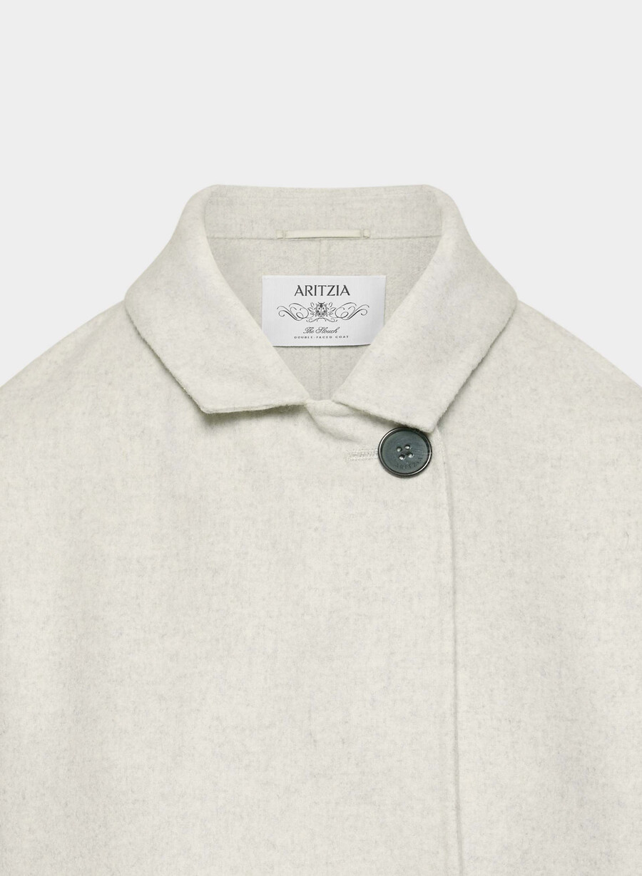 cappotto double-face the slouch - luxe rewool heather carrara grey