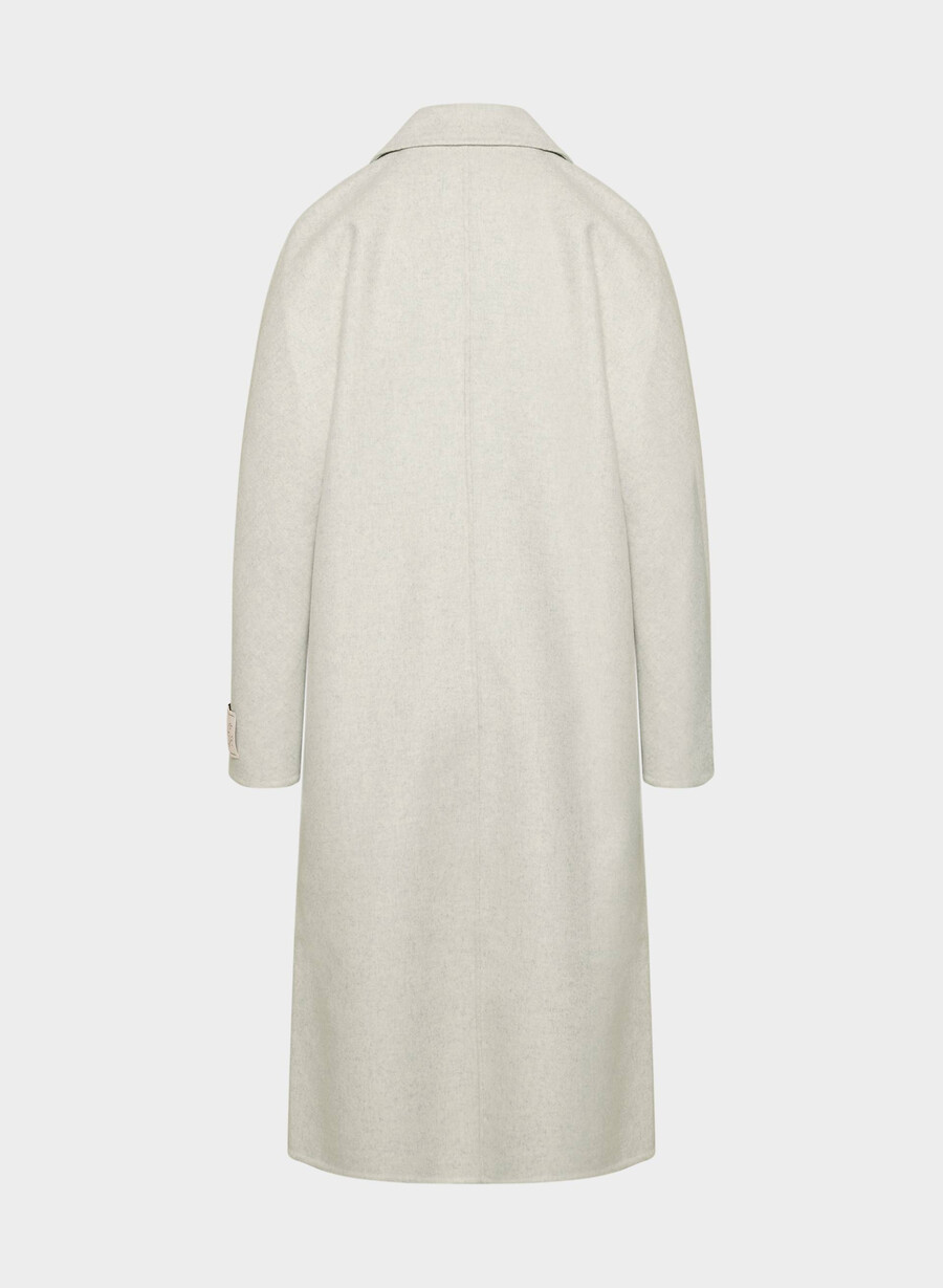 cappotto double-face the slouch - luxe rewool heather carrara grey
