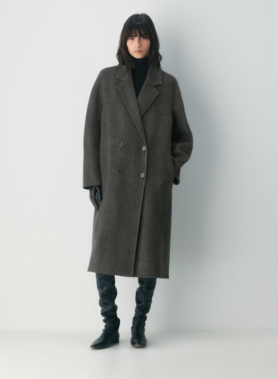 cappotto double-face the slouch - luxe rewool kent hrgbn h chlhb