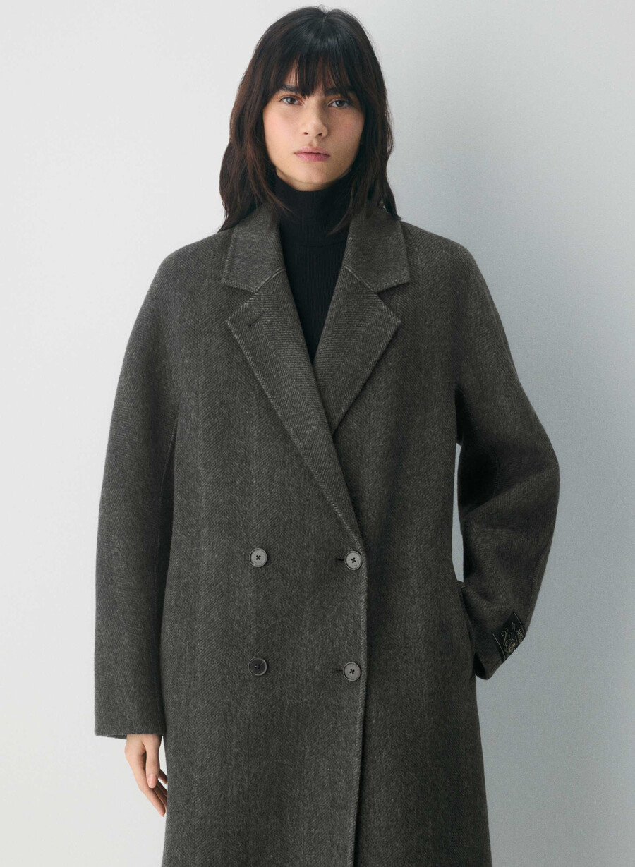 cappotto double-face the slouch - luxe rewool kent hrgbn h chlhb