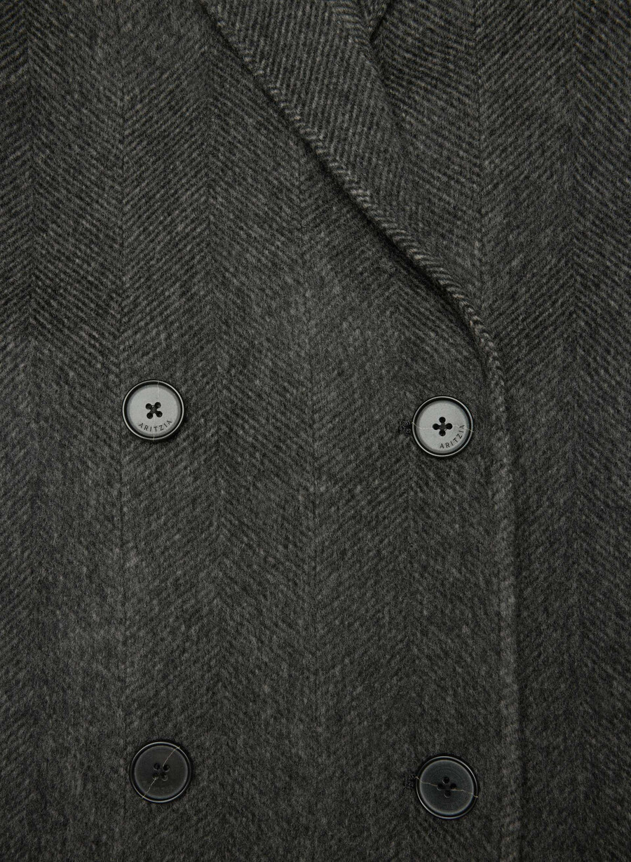 cappotto double-face the slouch - luxe rewool kent hrgbn h chlhb