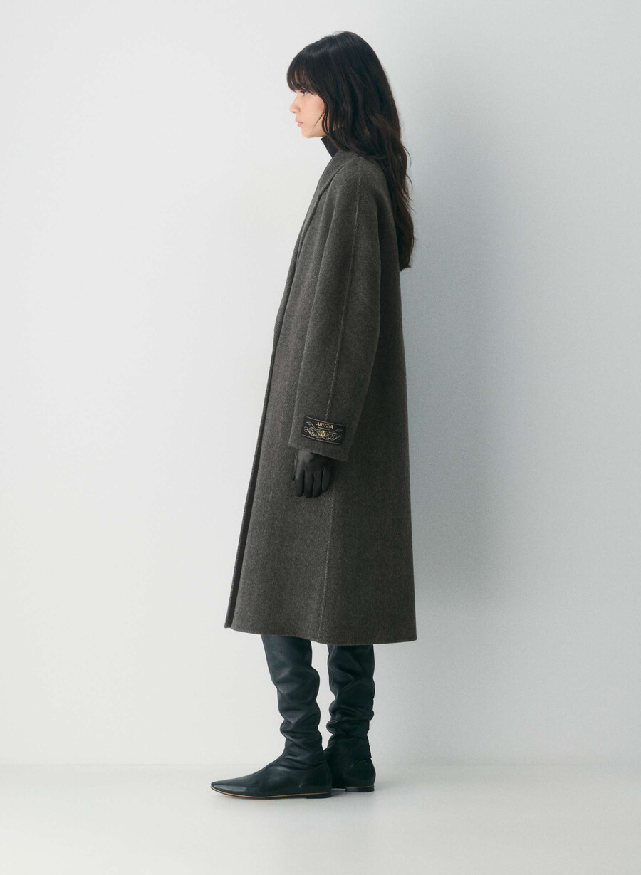 cappotto double-face the slouch - luxe rewool kent hrgbn h chlhb
