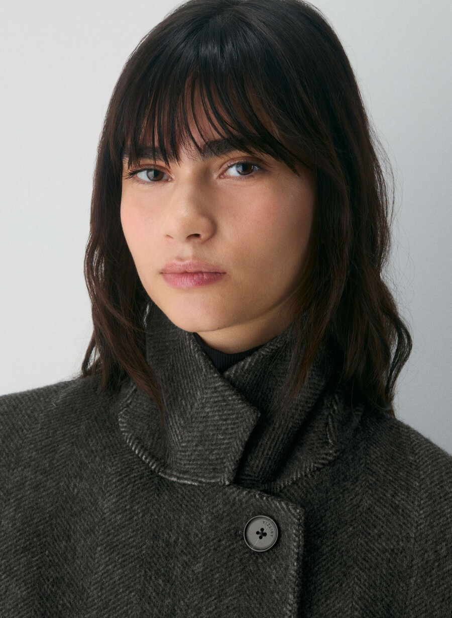 cappotto double-face the slouch - luxe rewool kent hrgbn h chlhb