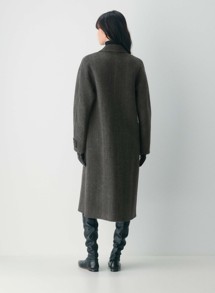 cappotto double-face the slouch - luxe rewool kent hrgbn h chlhb