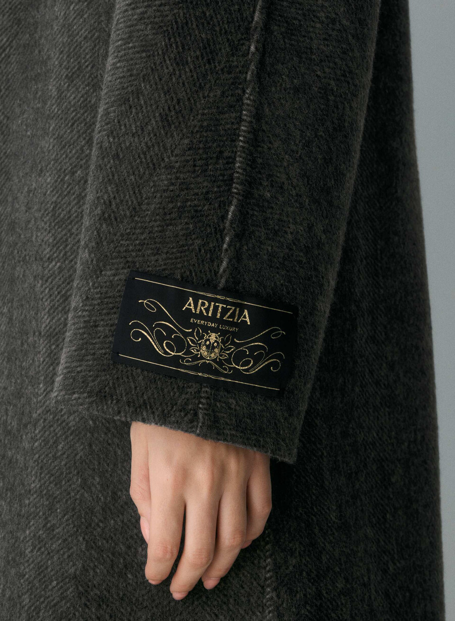 cappotto double-face the slouch - luxe rewool kent hrgbn h chlhb