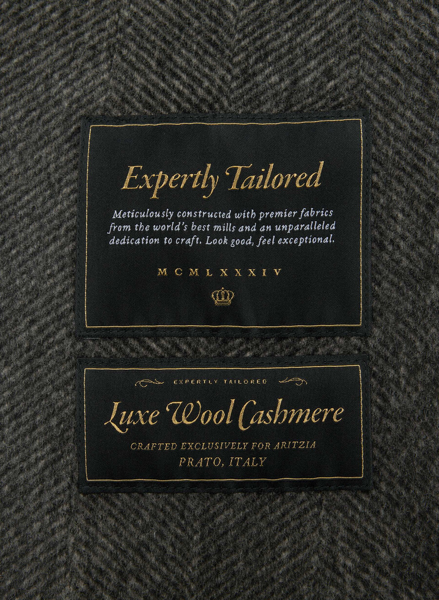 cappotto double-face the slouch - luxe rewool kent hrgbn h chlhb