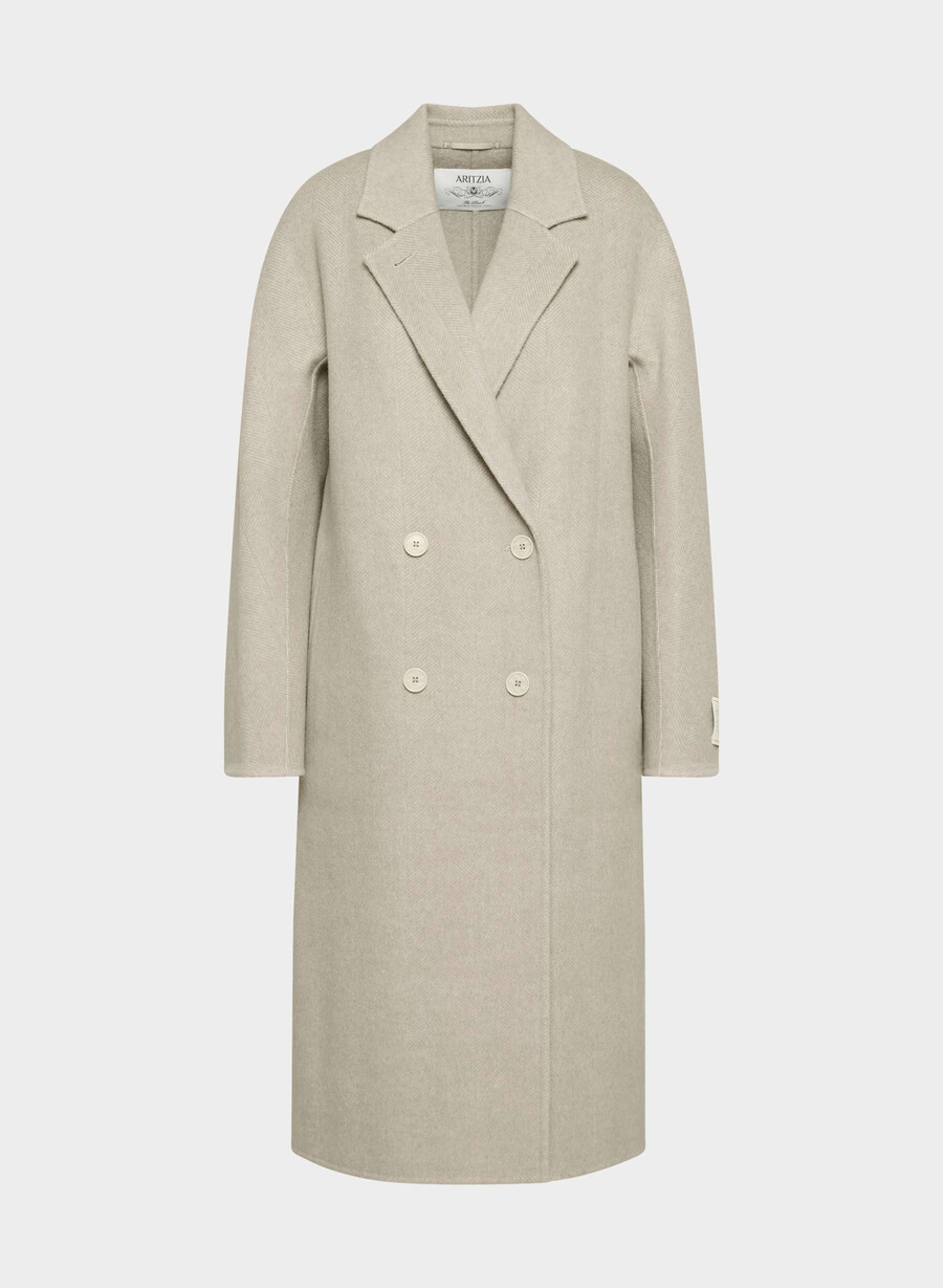 cappotto double-face the slouch - luxe rewool kent hrgbn tan kmp