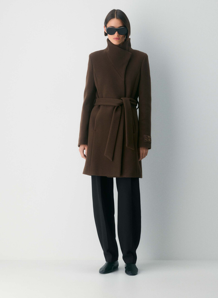 il cappotto connor - morbido cashmere in lana color marrone moka intenso