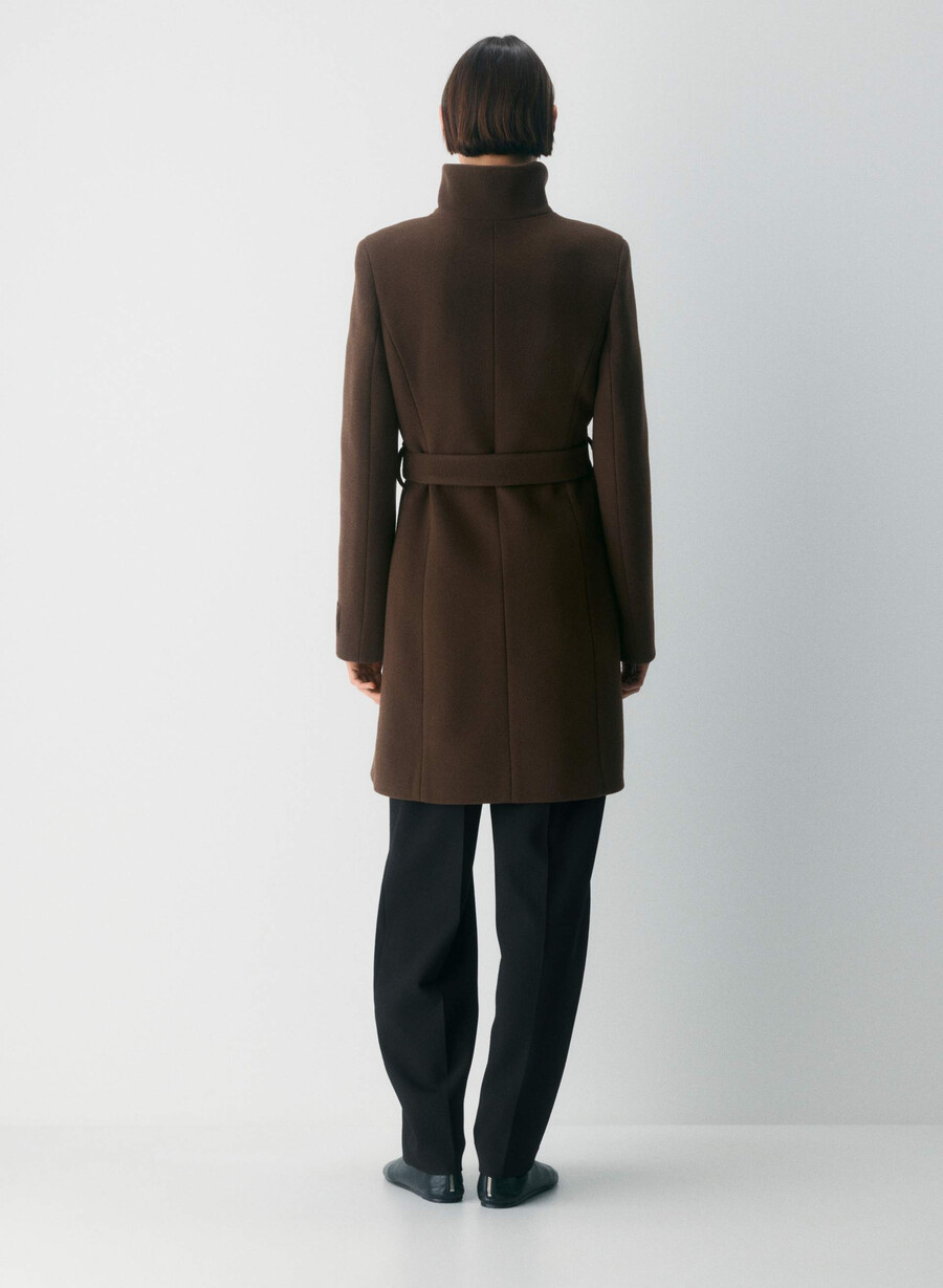 il cappotto connor - morbido cashmere in lana color marrone moka intenso