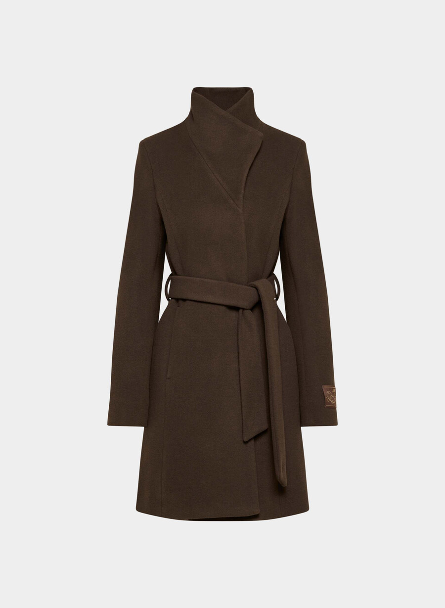 il cappotto connor - morbido cashmere in lana color marrone moka intenso