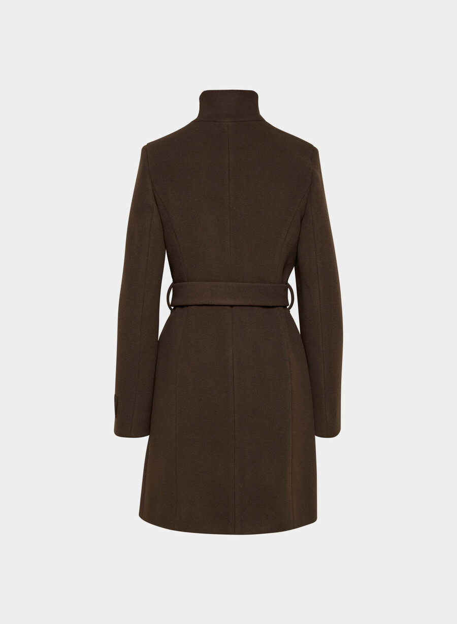 il cappotto connor - morbido cashmere in lana color marrone moka intenso