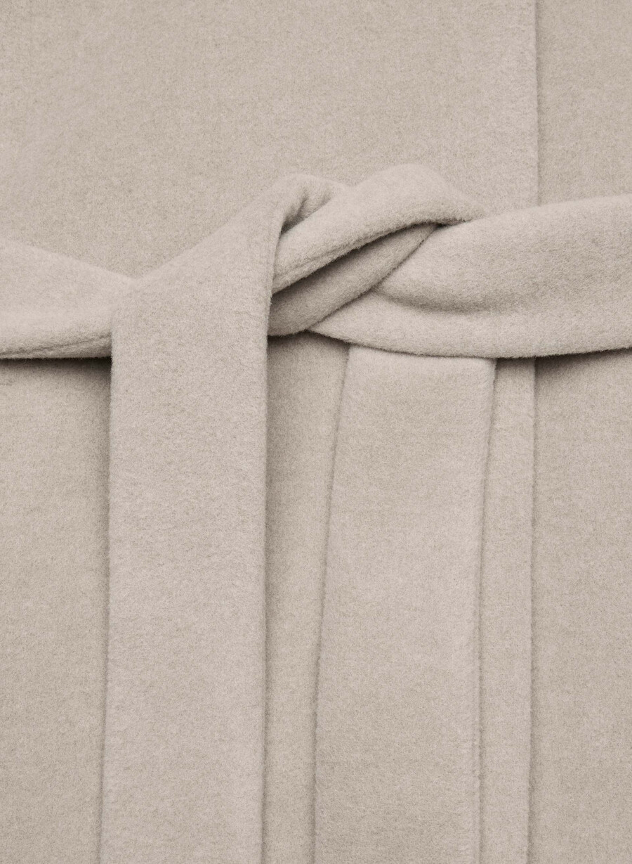 il cappotto connor - morbido cashmere di lana e melange color talpa caldo