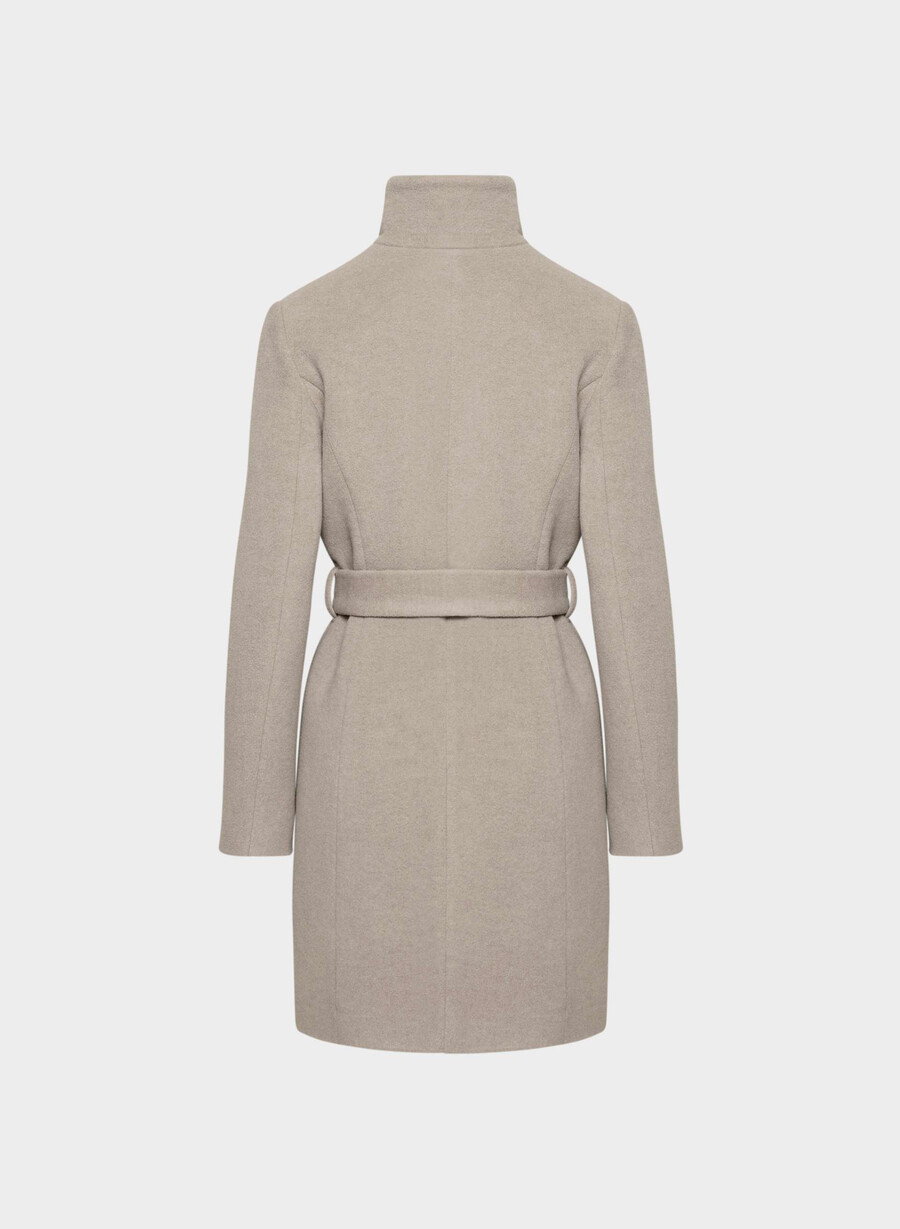 il cappotto connor - morbido cashmere di lana e melange color talpa caldo