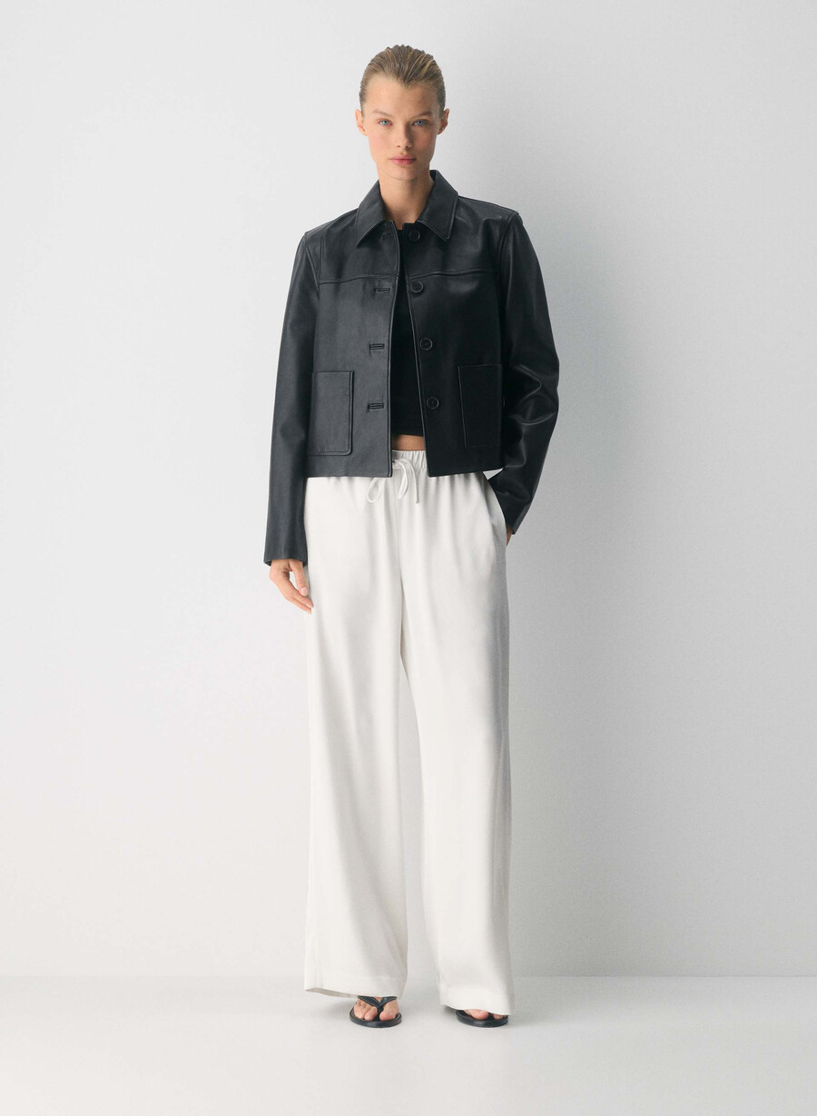the lodge pant - satin light birch